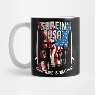 Surfin USA Cool Surfer Design Mug